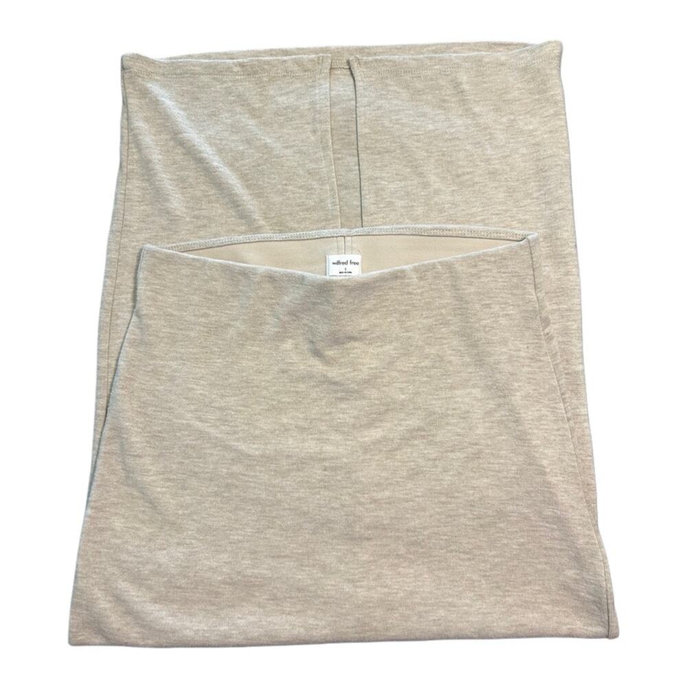 Aritzia Wilfred Free Shields Slit High Rise Pencil Maxi Skirt | Cream | Size S